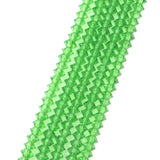 500pcs Czech Faceted Flat Bicone Rondelle Crystal Glass Beads 6x4mm Small Bulk Peridot Green #5305