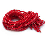 Chengmu 2mm Rondelle Glass Beads for Jewelry Making, Faceted Briolette Crytal Spacer Beads for Bracelet Necklace Earring, Cerami