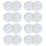 MABOZOO Chunky Yarn for Crocheting 8 Pack,Pure White Fluffy Jumbo Chenille Yarn,Soft Plush Yarn Bulky,Giant Thick Fuzzy Yarn for