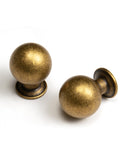 Antique Brass Cabinet Knobs Classic Vintage Retro Drawer Knobs Kitchen Cupboard Bathroom Dresser Cabinet Hardware Handles Zinc A