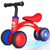 Colorful Lighting Baby Balance Bike Toys for 1 Year Old Boy Girl Gifts, 10-36 Month Toddler Balance Bike, No Pedal 4 Silence Whe