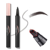 Liquid Microblading Eyebrow Pencils for Women - Waterproof, Quick-Drying Brow-Fection Pen with Angled Square Tip for Hair-Like S