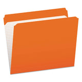 Pendaflex TwoPly, Reinforced File Folders, Straight Cut, Top Tab, Letter, Orange, 100/Bx