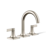 KOHLER K-28125-4-BN Venza Widespread Bathroom Sink Faucet, 3-Holes with Two Lever Handles and Clicker Drain, 1.2 GPM, Vibrant Br