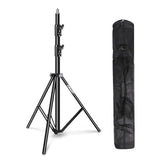 EMART Heavy Duty Light Stand 8.5ft, Spring Cushioned, Aluminum Alloy Construction, Photo Video Studio Tripod with Carrying Bag f