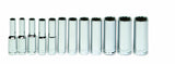 Williams 30941 12Piece 1/4Inch Drive Metric Deep 12 Point Socket Set
