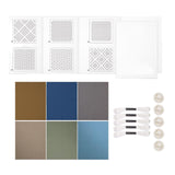 Calandis Sashiko Coaster Kit Embroidery Starter Kit For Quilting Art Craft Patchwork Set B | Cross Stitch Kits | Hand Embroidery
