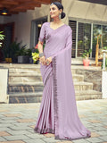 Satrani Womens Silk Saree (3431S283N_Lavender)