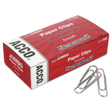 Paper Clips, Jumbo, .041 Gauge, 100/BX, 10BX/PK, Silver