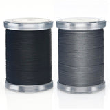 Selric 300Yards Extra Strong Bonded Nylon Thread for Leather Sewing, Black and Grey Heavy Duty Upholstery Thread for Heavy Fabri