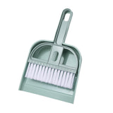 uxcell 2 Pcs Mini Dustpan and Brush Set, Small Broom and Dustpan Set for Home Office Tabletops Sofas Keyboards Cleaning, Blue