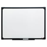 Universal 43630 Dry Erase Board, Melamine, 24 x 18, Black Frame