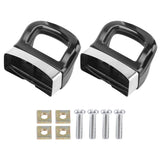 2Pcs Pot Short Side Handles Sauce Pot Panhandle Cooker Steamer Holder Handle Replacement Handgrip for Metal Pressure Pan Black T