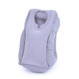 Allextreme Inflatable Soft Pvc Air Neck Cushion Pillow With Full Body And Head Support (Grey)