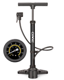 Bike Pump with Pressure Gauge- 160 PSI Bike Tire Pump fits Presta & Schrader Valve - Portable Air Pump for Bike Tires (Black)