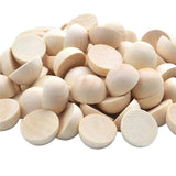 100pcs Half Wood Balls 1 Inch Diameter Unfinished Natural Mini Half Ball Split Wood Balls for DIY Projects and Craft Supplies