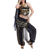 Vritraz WomenS Belly Dance Belt With Coins | Shimmering Hip Scarf For Dance, Stage Performance, Practice & Costume Lightweight