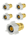 (Pack of 5) EFIELD Pex-A 3/4 Pex x1/2 Swivel Female NPT Adapter, Plumbing Cold Expansion Brass Fittings, ASTM F1960, ANSI/NSF-61