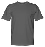 Bayside Usa-Made 100% Cotton Short Sleeve T-Shirt - Charcoal, Xl