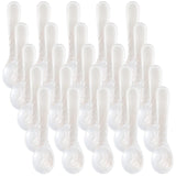 Patelai 30 Pieces Set of Caviar Spoons Mother of Pearl Spoons with Handcraft Round Handle for Caviar, Egg, Ice Cream, Coffee, Ki