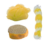 Fully Body Bathing Loofah Sponge for Men and Women (Multicolour) Set of 2 Pieces