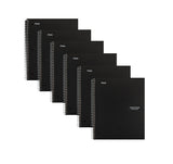 Five Star Spiral Notebook, 5 Subject, Wide Ruled Paper, 8inch x 101/2inch, 200 Sheets, Fights Ink Bleed, Water Resistant Cover, Black