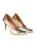 Shoetopia Stylish Embellished Golden Pumps For Women & Girls-Eu37,Golden,4,B0CKW7VCF7