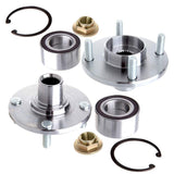 ECCPP New Wheel Bearing Assemblies fits For Ford Focus 00 01 02 03 04 05 06 07 08 09 10 11 4 Lugs w/ABS FWD 518510 x2