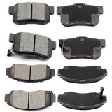 ECCPP D536-7418 D787-7656 Rear & Front Ceramic Disc Brake Pad Set Fit For Acura CL 2001-2003,For Acura RL 1999-2004,For Acura TL