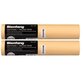 Bienfang Sketching & Tracing Paper Roll, Canary Yellow, 12 Inches x 50 Yards (2-Pack) 100 Yards Total - for Drawing, Trace, Sket