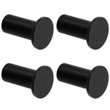 SAYAYO Black Towel Hooks for Bathrooms, Heavy Duty Wall Hooks for Hanging, Modern Coat Hook Robe Hook SUS 304 Stainless Steel 4