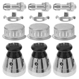 UPKOCH Pressure Cooker Jigger Valve Replacement Parts 3 pack Safety Relief Valves with Exhaust Rod AntiBlocking Cover and Clip