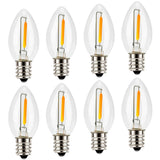 Emotionlite Night Light Bulbs, C7 Candelabra LED Light Bulbs, E12 Chandelier Base, 4W 5W 6W 7W Incandescent Equivalent, Neutral