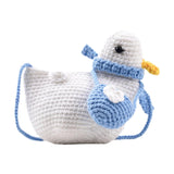 Calandis Duck Crossbody Bag Tote Bag Purse Wallet Knitted Bag For Summer Casual Party White | Womens Handbags & Bags
