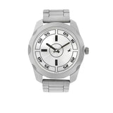 Fastrack Quartz Analog Silver Dial Silver Stainless Steel Strap Watch For Guys - Nt3123Sm02
