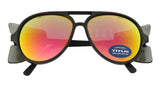 TITUS G35 Retro Aviator Z87 Sunglasses Eye Protection w/Side Shield Motorcycle Shooting DOT ANSI CE Approved Safety Glasses (Gua