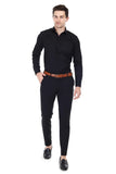 Xjarvis Clifton Men'S Regular Fit Cotton Blend Plain Shirt Full Sleeves Casual & Formal Summer Shirt With Pocket Design & Spread Collar Pack Of 2 (Black S),Black Pack of 2,,B0DN6FR7T7