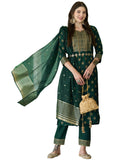 Gosriki Women'S Cotton Straight Kurta With Pant & Dupatta (Kptd-Cot-10132-Green_Xxl-Gs_Green_Xx-Large),Green,2,B0BDZGZ7BG