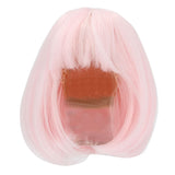 HAOHIZE Doll Wig, Doll Wig Straight Bang Shoulder Length Short Hair Soft Fiber Easy Cutting for 1/3 BJD 21~24cm / 8.27~9.45in (R