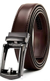 Zacharias MenS Faux Leather Belt Autolock Buckle Ab08 (Brown;Free Size) (Pack Of 1)