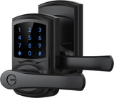 Signstek Keyless Entry Door Lock with Handle, Digital Keypad Door Knob, Smart Electronic Lock with Code, Touchscreen, Auto-Locki