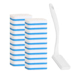 Magic Sponge Eraser Brush, 20 Replacement Pads with Handle