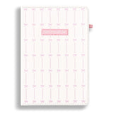 Wisefine A5 Faux Leather Notebook with Pink Bow Pattern