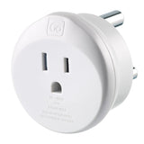 Go Travel US to South Africa Plug Adapter, Travel Adapter for Small Electrical Devices, Earthed Adapter, Input - Type A, Type B