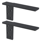 Free Hanging Side Wall Floating Shelf Bracket 2 Pack 18 Inch Heavy Duty Countertop Support Bracket for Breakfast Bars Cabinet Gr