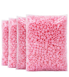 Praisebank Pony Beads, 4000pcs Pink, Beads for Jewelry Making, Beads for Crafts, Beads for Hair Braids.