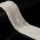 29 Pcs 4x13mm Natural Clear Quartz Crystal Bead Cylinder Column Tube Spacer Beads for Jewelry Bracelets Making Adults Crafts