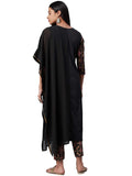 Ziyaa Women'S Georgette Salwar Suit Set (Zikugr3127Andpa-S_Black_S)