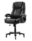 VEVOR Executive Office Chair with Knob-Control Lumbar Support, 500lb Capacity Office Chair, Heavy Duty Ergonomic Chair, Height A