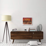 Sunset In New York-Paper Art-26,,X20,,